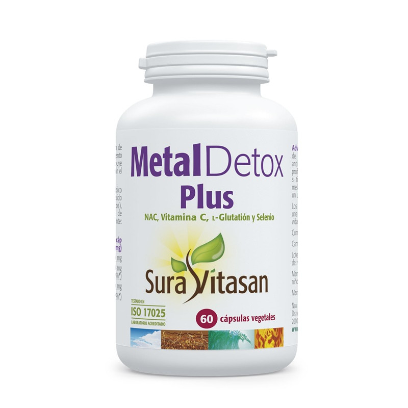 Metal Detox Plus, 60 cápsulas - Sura Vitasan - fórmula mejorada
