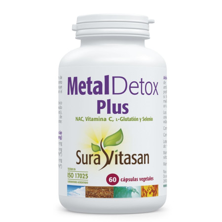 Metal Detox Plus, 60 cápsulas - Sura Vitasan - fórmula mejorada