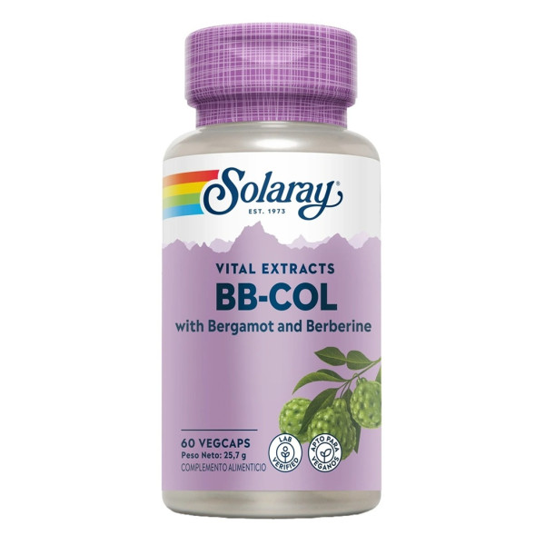 BB-COL (Bergamota y Berberina), 60 cápsulas - Solaray