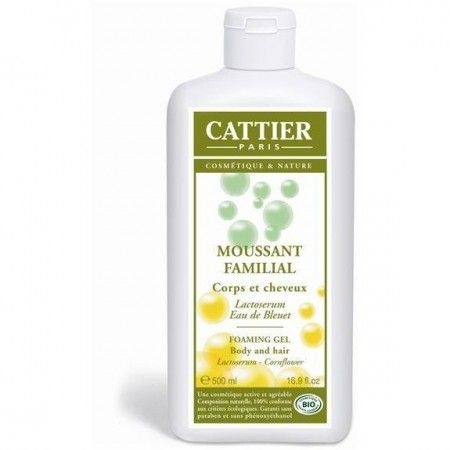 Gel de Baño Familiar Espumoso BIO con lactoserum, 500 ml - Cattier