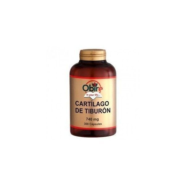 Cartílago de Tiburón, 740 mg, 300 cápsulas - Obire