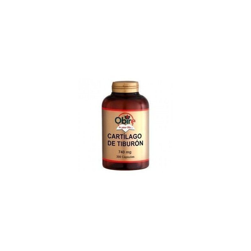 Cartílago de Tiburón, 740 mg, 300 cápsulas - Obire
