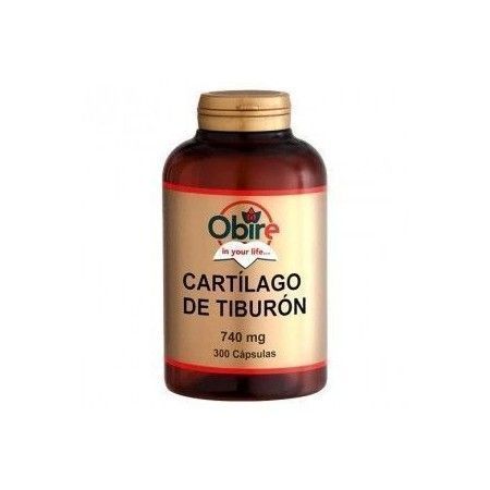 Cartílago de Tiburón, 740 mg, 300 cápsulas - Obire